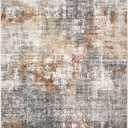 DMOYEST Area Rug Living Room Rugs - 9x12 Washable Large Soft Indoor Neutral Modern Abstract Low Pile Rug Carpet for Bedroom Dining Room Farmhouse Home Office - Grey Brown