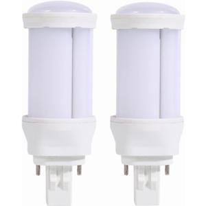 SATZOL 9W GX23-2 LED Bulb, 900LM Cool White 2Pin LED PL Bulb, PLS-13W CFL Equivalent, Super Bright Plug and Play LED Bulb Compatible with The Magnetic Ballast, 2 Pack (Cool White 6000K)