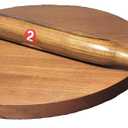 Wooden Chakla Belan Set Rolling Pin chakala belan And Rolling Pin Wooden Rolling Board 8 inch Teak Wood Rolling Board Polpat
