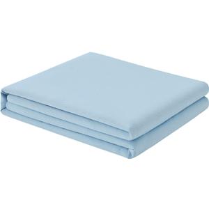 FreshCulture Twin Flat Sheet - Hotel Quality Twin Flat Sheet Only - Brushed Microfiber Top Sheet - Ultra Soft & Breathable - Wrinkle-Free - Easy Care - Single Flat Sheet (Twin, Light Blue)