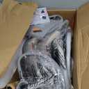 YOUNIKE Bar Stools Set of 2 Modern Swivel Barstools, Compact Adjustable Counter Height Bar Stools Faux Leather Upholstered Counter Stools with Hollow Back for Kitchen Island, Brown