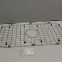 Kitchen Sink Grid and Sink Protectors, Stainless Steel Sink Grids for Bottom of Kitchen Sink, 26 3/8" x 14 9/16" with Center Drain for Single Sink Bowl