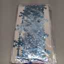 3 x ADLKGG Winter Wonderland Decorations, Frozen Birthday Party Backdrop, Blue Purple Snowflake Foil Fringe Curtain Tinsel Streamers Photo Booth Props for Christmas Baby Shower Home Decor, 3Pcs