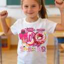 Boys Girls 100 Days of School Shirt Kids Happy 100th Day of School T-Shirts Toddler Graphic Tee Tops 2026 (3T-10T) (White)