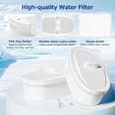 4 Pack WD-PF-01A Plus Replacement Filter for All Water-Drop Pitcher Filtration System, Compatible with Water-Drop WD-PF-01A Plus, Reduces PFOA/PFOS, Chlorine, Last Up to 3 Months or 200 Gallons, White