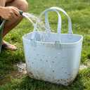 Beach Tote Bag, Waterproof Sandproof Rubber Beach Tote Bags For Women