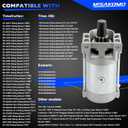 136-7880 Starter Motor Lawn Mower Starter Motor for 2P77F Engines Compatible with Toro Timecutter Titan HD Z Master Quest Radius E-Series S-Series, Exmark Quest Replace# 133-1564 127-9209 133-9828