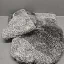 OLANLY Bathroom Rugs Sets 3 Piece, Soft Microfiber Absorbent Bath Mat, U-Shaped Contour Toilet Mat and Toilet Lid Cover, Quick Dry, Machine Washable, Toilet Cover and Rug Set for Bathroom, Grey