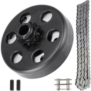 Centrifugal Clutch 1" Bore 14 Tooth Go Kart Mini Bike Clutch with #40/41/420 Chain, fits for Engines with Straight Shaft 2-6.5hp