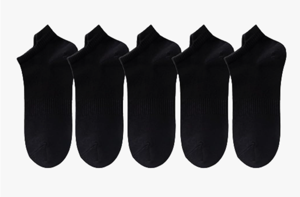 Women's Socks Four Seasons Simple Solid Color Breathable 5 Pairs Short Socks