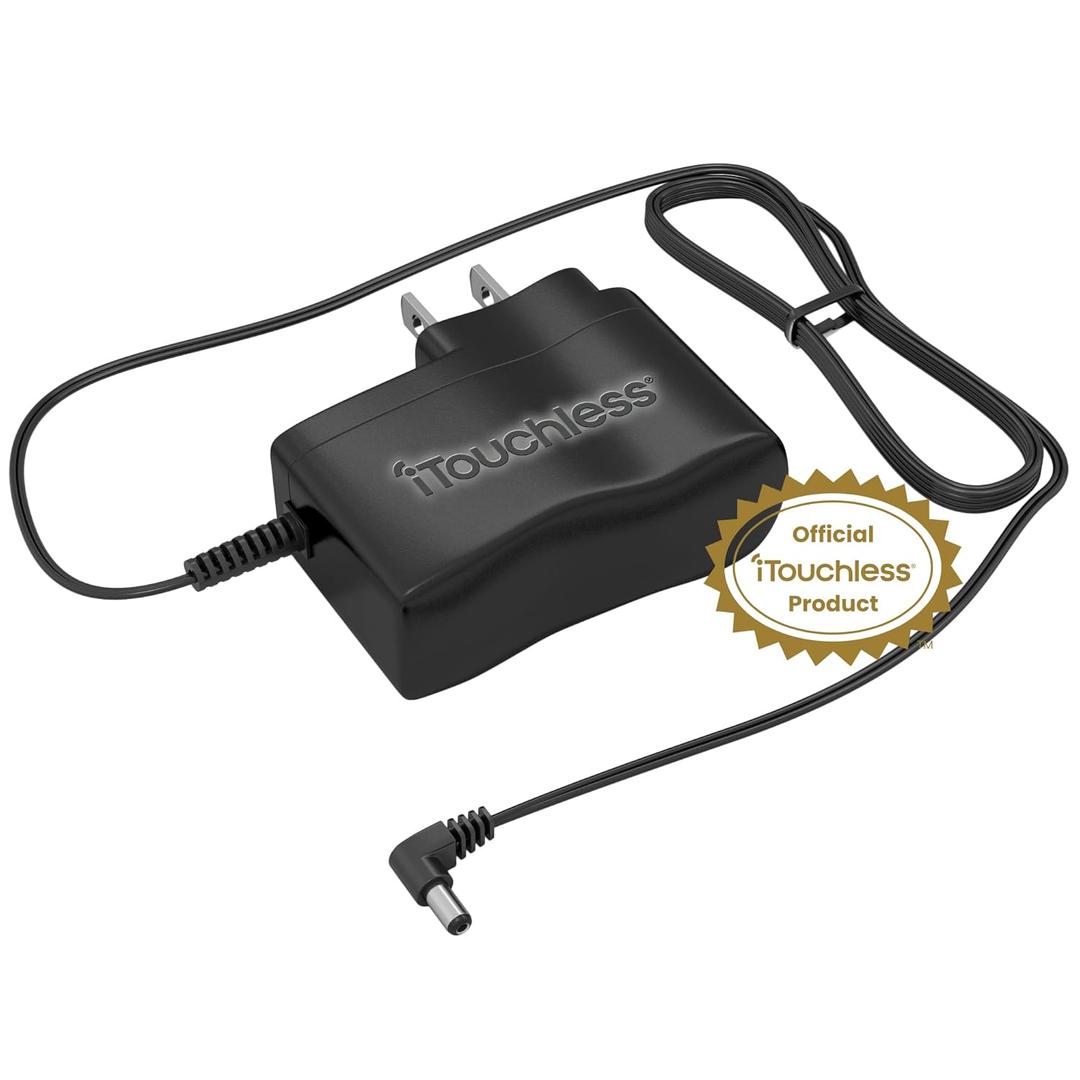 iTouchless Official AC Power Adapter for Automatic Sensor Trash Cans, Manufacturer Certified, UL Listed, Energy Saving
