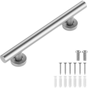 Shower Grab Bars for Seniors, 18 in Shower Handle, Brushed Nickel