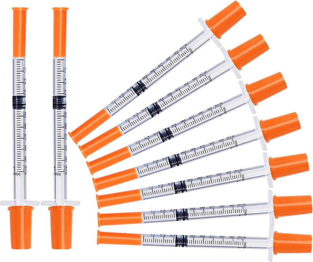 31G 1ml 1/2 Inch Lab Syringes, Disposable Individual Package  Box of 100