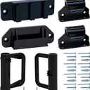 KISKIZ Retractable Baby Gate Replacement Parts (Black) Hardware Full Set Wall Mounting Accessories with Brackets Anchors and Screws