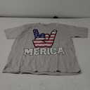Merica Rock Sign 4th of July Vintage American Flag Retro USA T-Shirt Gray L