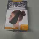 LotFancy Wisdom Teeth Ice Pack Head Wrap, Face Ice Pack for TMJ Jaw Toothache Pain Relief, with 4 Reusable Hot Cold Therapy Gel Packs, for Chin, Oral and Facial Surgery, for Kids, Teens, Petite Adults (Black(smaller Size))