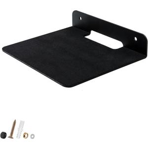 TRINENOX Floating Wall Shelf, 6" Wall Metal Speaker Mount Shelves for Bluetooth Speaker, Webcam, Cell Phones, Mesh Router, Award Toy Display Shelf Speaker Shelf (1 Pack)