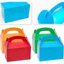 2 x JLNGTHONG 20 Pack Party Favor Treat Boxes, Colorful Gift Boxes with Handles Kraft Party Favor Boxes, Party Decoration Supplies (6.2 3.6 3.3 in)