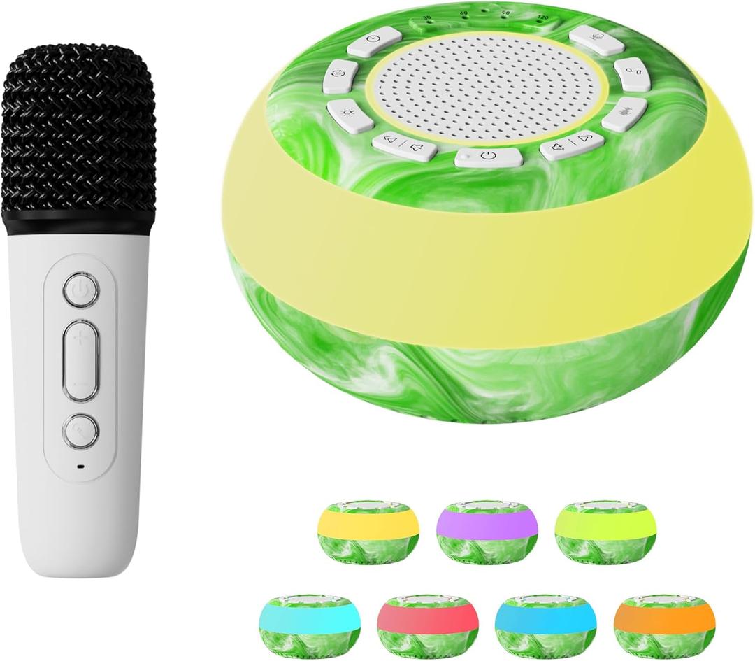 Sound Machine Soothing Sounds, White Noise Machine for Sleeping, Noise Machine for Baby, Sleep Sound Machine for Adults, Portable White Noise Sound Machine for Sleeping Adults (Apple Green)