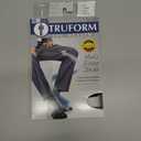 Truform Compression Socks, 8-15 mmHg, Men's Dress Socks, Knee High Over Calf Length, Black, X-Large