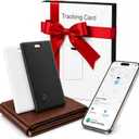 Wallet Tracker:2026 Tracker Card for iPhone & Apple Find My - Card Locator (2-Pack) for Keys, Wallet, & Bags, Long-Lasting Battery, Lost Mode & Alerts