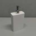 Yamazaki Tower Body Soap Dispenser White Rectangular
