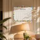 4 x Jotsome Wall Calendar 2026, 14.2"x11.2" Monthly Calendar From Now To December 2026, Bleed-Proof Paper Calendar with Notes For Home and Office, Easy Organizing(Florals)
