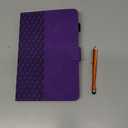 Fancity for iPad Mini 5 Case Mini 4 Mini 3 2 Cover, Smart Wake Sleep Flip Stand Case Soft Suede TPU Protective Case with Card Slot Pencil Holder for iPad Mini 1 2 3 4 5 - Purple