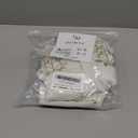 Boho Floral Linen Small Window Curtain for Kitchen Bathroom,Pinch Pleat Cafe Curtain 24x18 Inch Length Light Brown (Taupe)