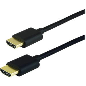 GE HDMI Cable, High Speed, Ethernet, 4 Foot HDMI, 4K Ultra HD, Full HD 1080P, 10.2Gbps Data Transfer, Works with HDTV, Cable, Game Consoles, Blu Ray, and More, Gold Plated Connectors, Black, 33573