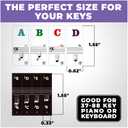 9 x Liquid Stands Piano Keyboard Stickers for 37/49/54/61/76/88 Keys Note Kids