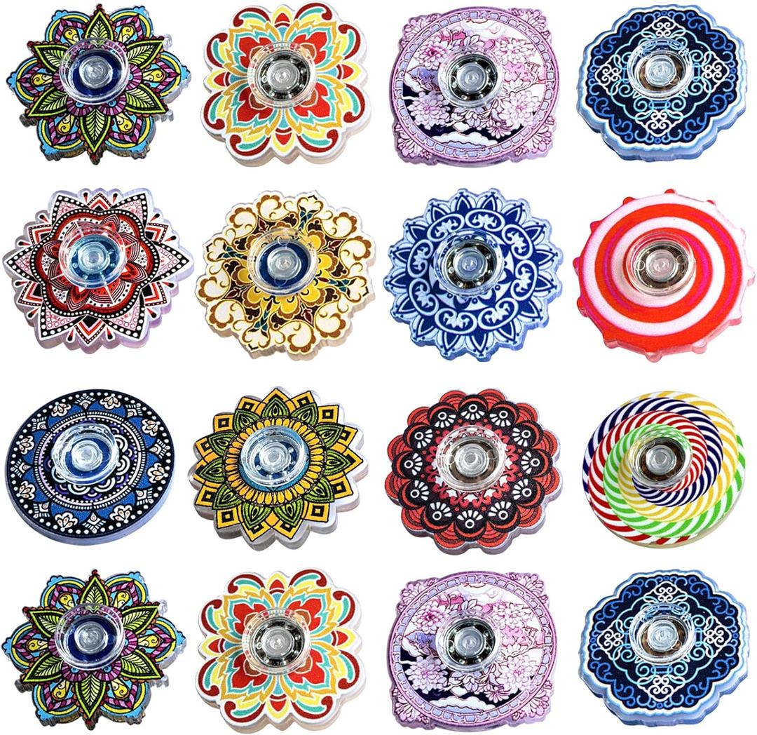 Funny Fidget Toys Fidget Spinner Bulk 24 Pack,Party Favors Gifts Easter Basket Goodie Bag Stuffers Sensory Toys for Kids Teens Adults Anxiety Stress Relief,Treasure Box Toy Classroom Prizes Supplies