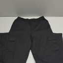 Girls Kids Cargo Sweatpants Wide Straight Leg Jogger Pants 5-14 Years (Black)
