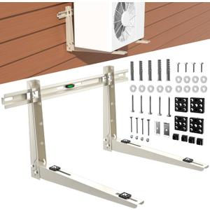 Mini Split Wall Mounting Strong Bracket for 9000 Btu to 36000 Btu Outdoor Ductless Mini Split Air Conditioner Heat Pump AC Systems, Max 490 Lb Capacity
