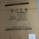 51.18 Inch Extra Tall Pet Gate, 29.5-43" Adjustable Wide Auto Close Dog Gates, Pressure Mounted Walk Through Tall Cat Gate for Doorways,Hallway,StairsBlack