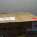 4 Tier Rotating Bookshelf with Light, 360 Spinning Bookcase Tower, Vertical Floor Standing Revolving Bookshelf Organizer for Small Spaces, Corner, Living Room, Bedroom, Rustic Brown