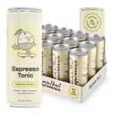 Spritzi Mandarin Pomelo - Sparkling Espresso Tonic - 75mg Caffeine, 45 Cal, 9g Sugar, Fair Trade Coffee, Naturally Sweetened, Refreshing Energy Alternative - Canned Coffee Drinks (12 Fl Oz x 12 Pack) (EXP 03/11/27)