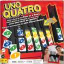 Mattel Games UNO Quatro Game with Colored Tiles & Plastic Grid for Adult, Family & Parties, 2 to 4 Players Ages 7 Years Old & Up