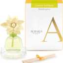 AGRARIA Lemon Verbena Scented PetiteEssence Diffuser, 1.7 Ounces with Reeds and a Flower