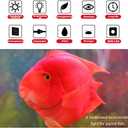 MQ 16 in Submersible LED Aquarium Light, 2.5W Color Changing Fish Tank Light with Remote Control, IP68 Crystal Glass 18 LEDs Lights Bar, for Fish Tank 20-25 inch