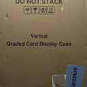 Large Baseball Card Display Case Graded Sports Card Display Frame Trading Cards Wooden Wall Cabinet with UV Protection Acrylic Front for Football Basketball Hockey Cards Collection, Size 21 x 30 