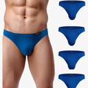 Avidlove Mens Bikini Underwear Low Rise Briefs Microfiber Underpants 4 Pack M