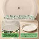 19/16/13/10 Inch Extra Large Planters for Indoor Outdoor Plants & Drainage