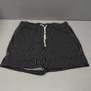Mens Sweat Workout Shorts 5 Inch Cotton Terry Sweatshort Casual Striped Pajamas Summer Athletic Short (Green, S)