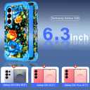 Hekodonk for Galaxy S26 Case Magnetic,[Compatible with MagSafe] Three Layer Heavy Duty Shockproof Hard Plastic+Soft Silicone Full Protective Case for Samsung Galaxy S26 6.3 inch,Blue Black