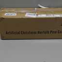 12FT(2 * 6FT) Christmas Garlands for Decorating, Real Touch Norfolk Pine Garland, Artificial Greenery Garlands for Mantle, Stairs, Fireplace, Indoor Outdoor Christmas Decorations