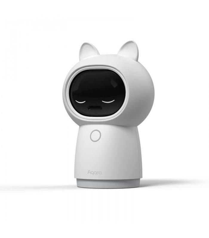 Aqara 2K Security Indoor Camera Hub G3, AI Facial and Gesture Recognition, Infrared Remote Control, 360 Viewing Angle via Pan and Tilt, Works with Alexa, HomeKit Secure Video, Google Assistant, IFTTT