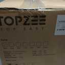 TOPZEE 11-QT Large Air Fryer - 8 in 1 XL Airfryer with Flex Basket, Divider for Dual Cooking, Preheat, Air Fry, Roast, Broil, Bake, Reheat, Dehydrate, French Fries, Dishwasher Safe, Black
