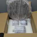 ARIAMOTION Glass Candle Holder Set 3 Clear Seeded Bubbles Modern Farmhouse Centerpieces Coffee Table Rustic Hurricane Cylinders Pillar Votive Tealight