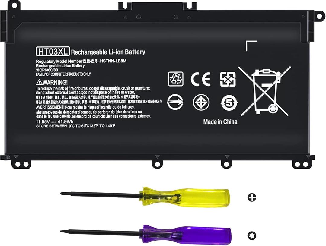 HT03XL Battery L11119-855 HTO3XL Laptop Replacement for HP Pavilion 15-DA 15-DB 15-DW 15-CS 15-DY 17-by 17-CA 14-CE 14-CF 14-DF 14-DQ 14-DK 15z-cw100 15-da0014dx 15-DB0011DX 15-cs0053cl HSTNN-LB8M (black 41.9W)